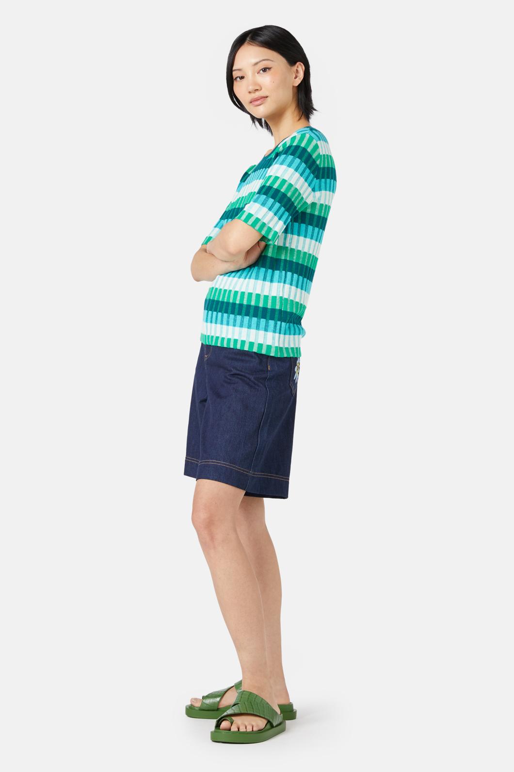 Gorman - Kit Kat Knit Top - green