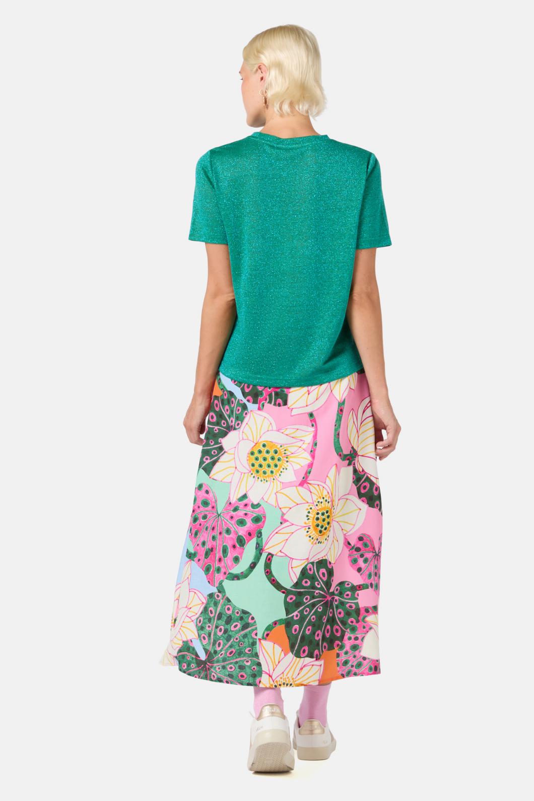 Gorman - Lurex Hemp Tee - green