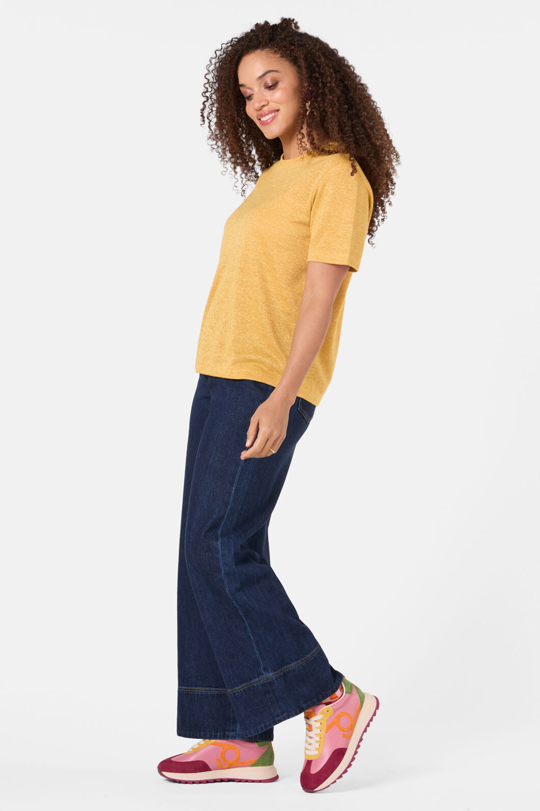 Gorman - Lurex Hemp Tee - gold