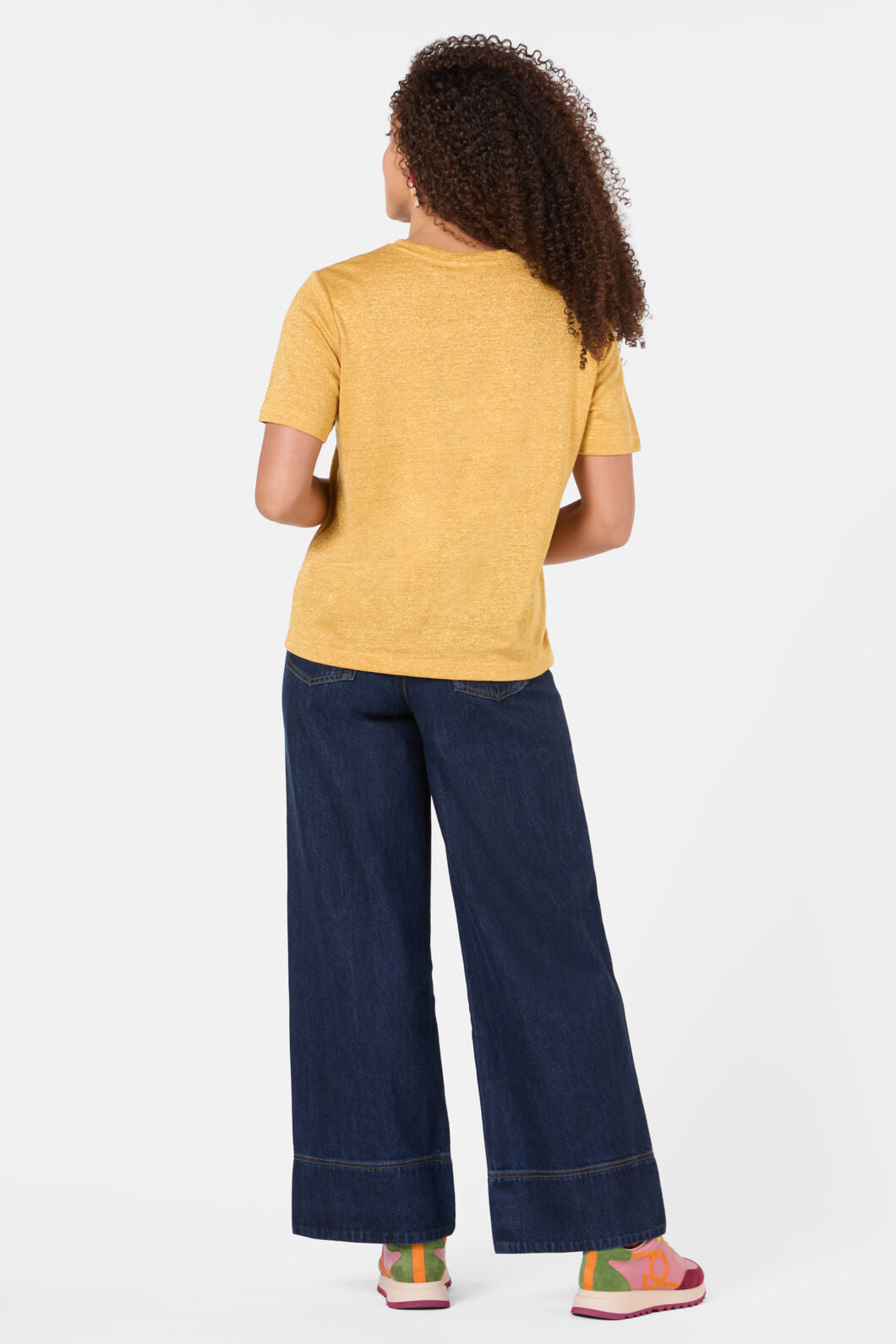 Gorman - Lurex Hemp Tee - gold