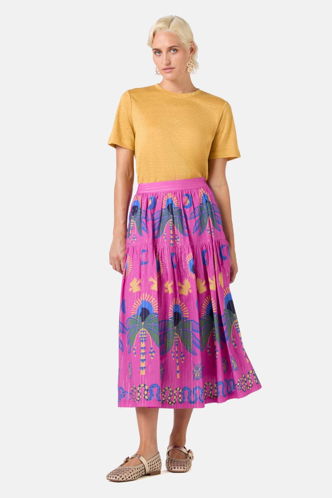 Gorman - Stamp Collecting Skirt - print