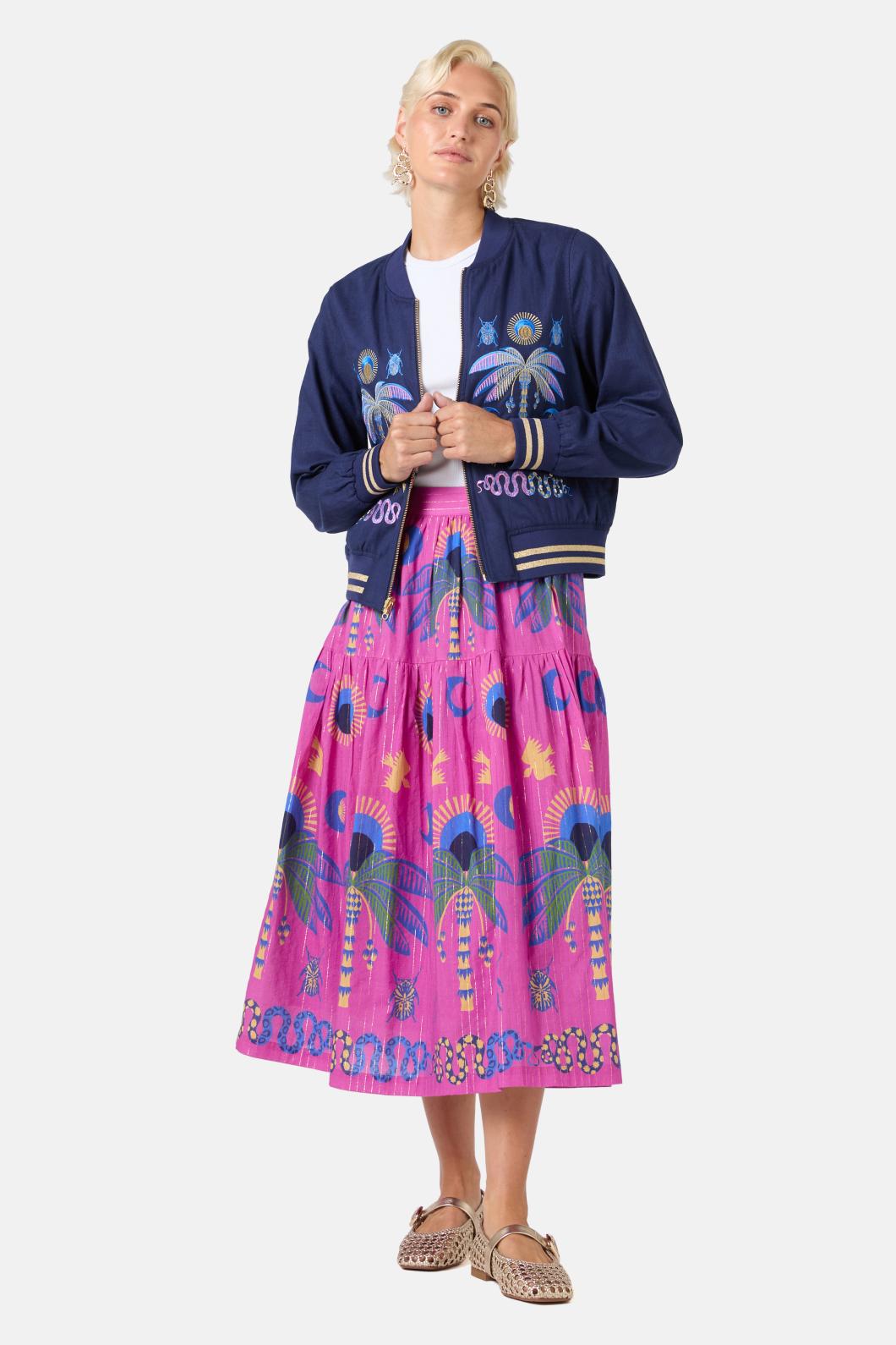 Gorman - Stamp Collecting Skirt - print