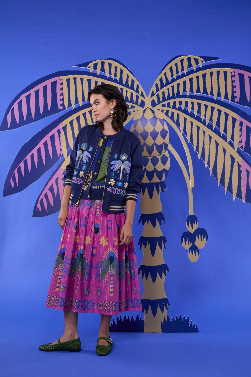 Gorman - Stamp Collecting Skirt - print