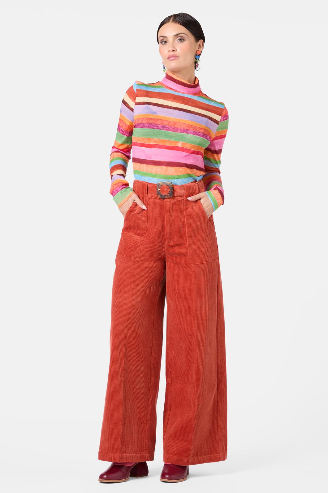 Gorman - Morrie Flare Cord Pant - blush