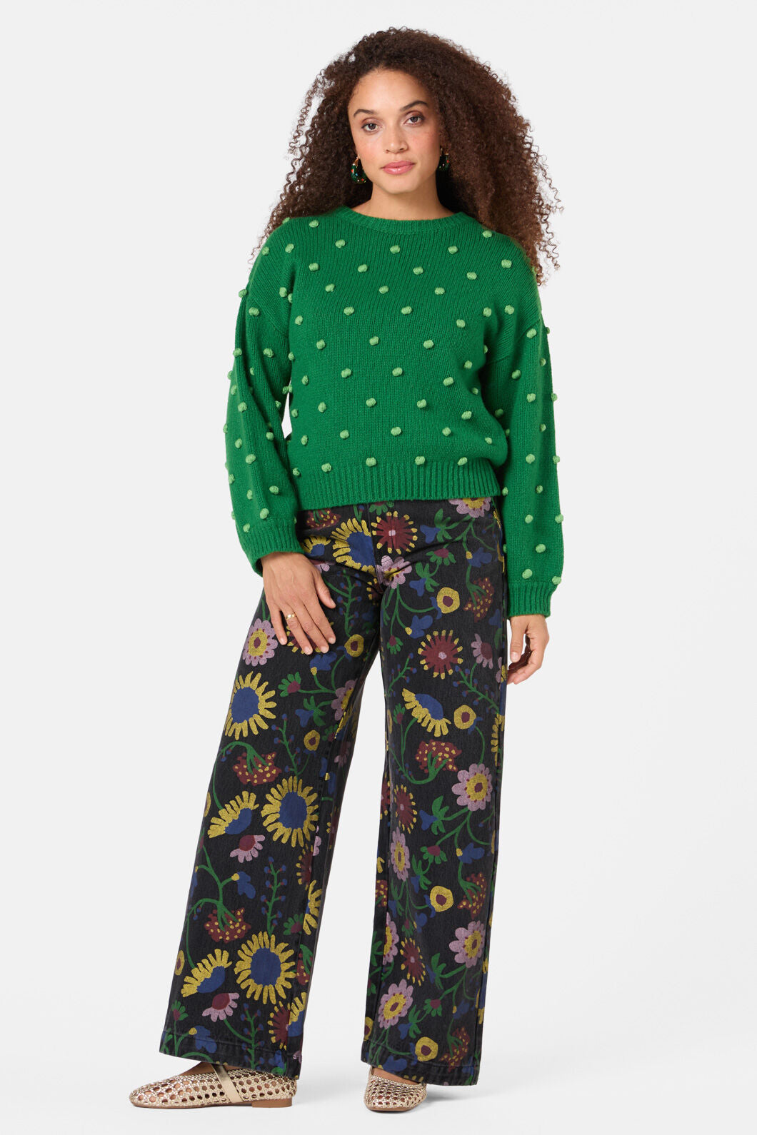 Gorman - Pom Pom Jumper - green