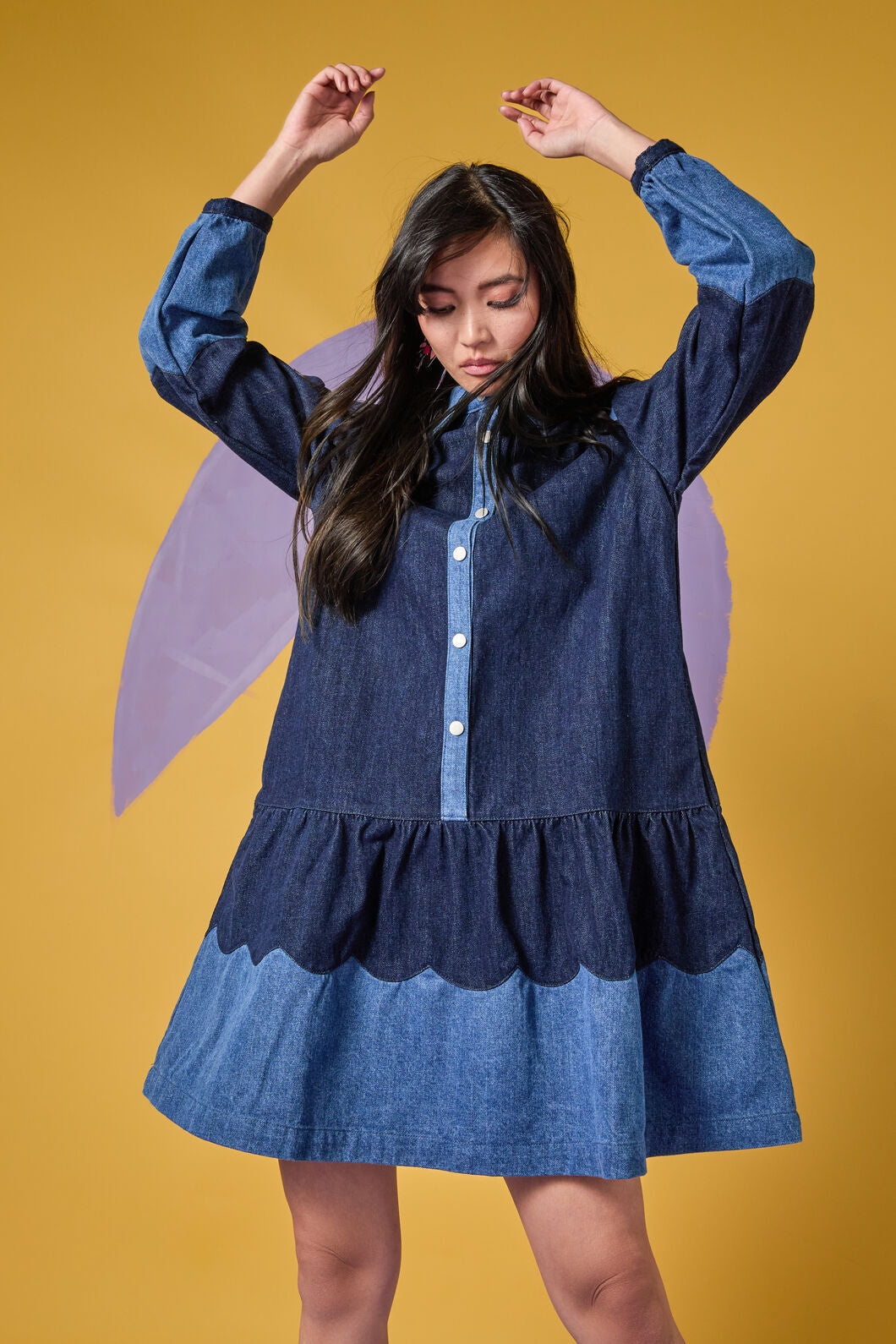 Gorman - Picking Petals Denim Dress - denim