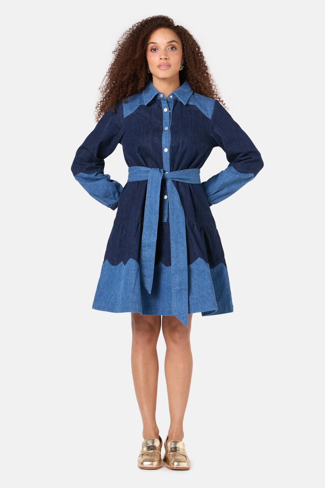 Gorman - Picking Petals Denim Dress - denim