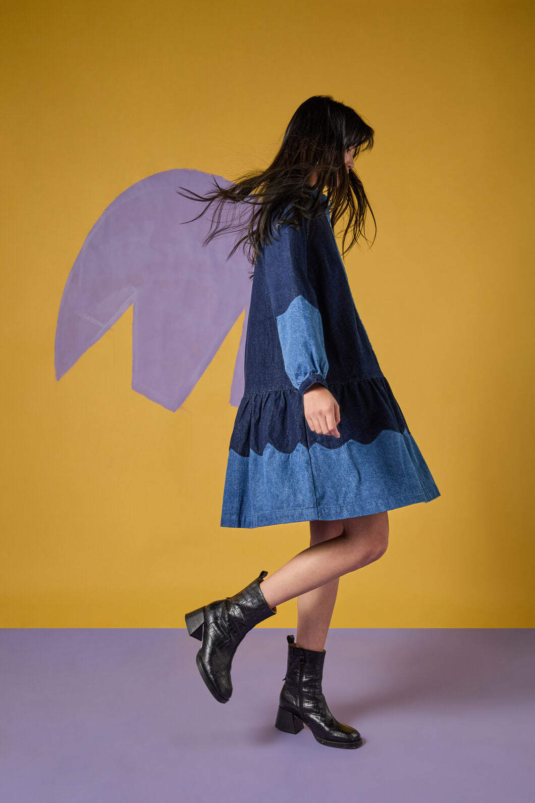 Gorman - Picking Petals Denim Dress - denim