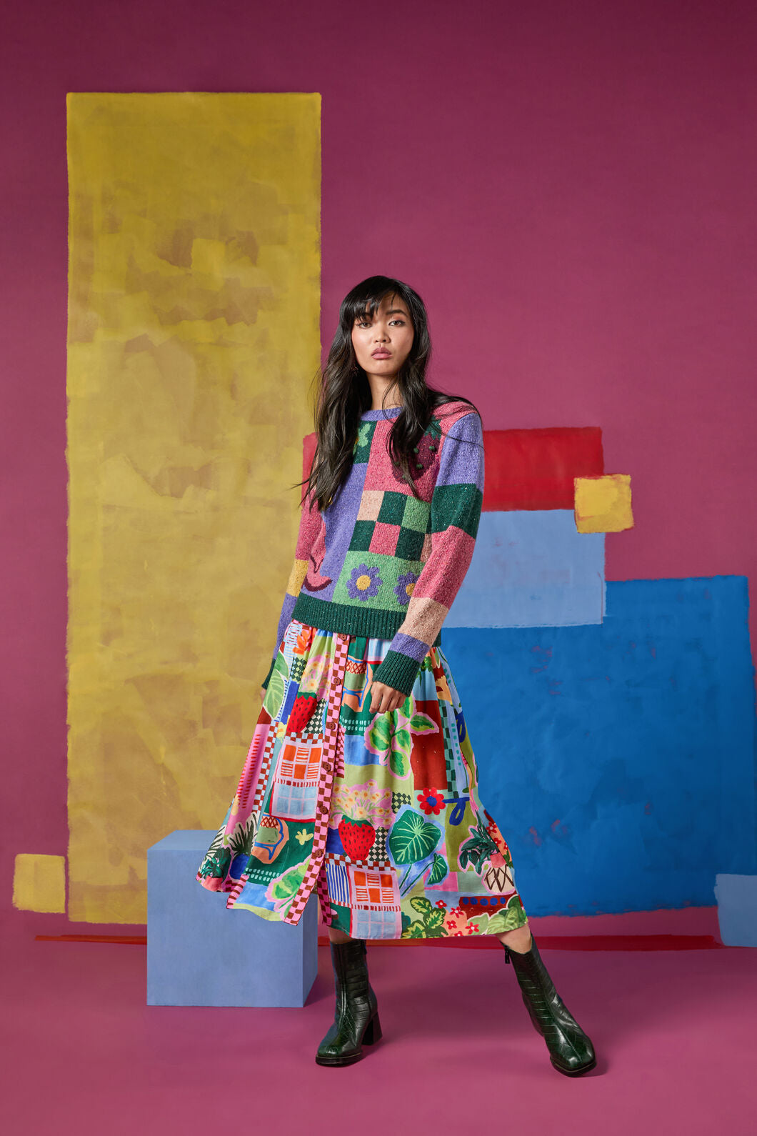 Gorman - Windowsill Skirt - print