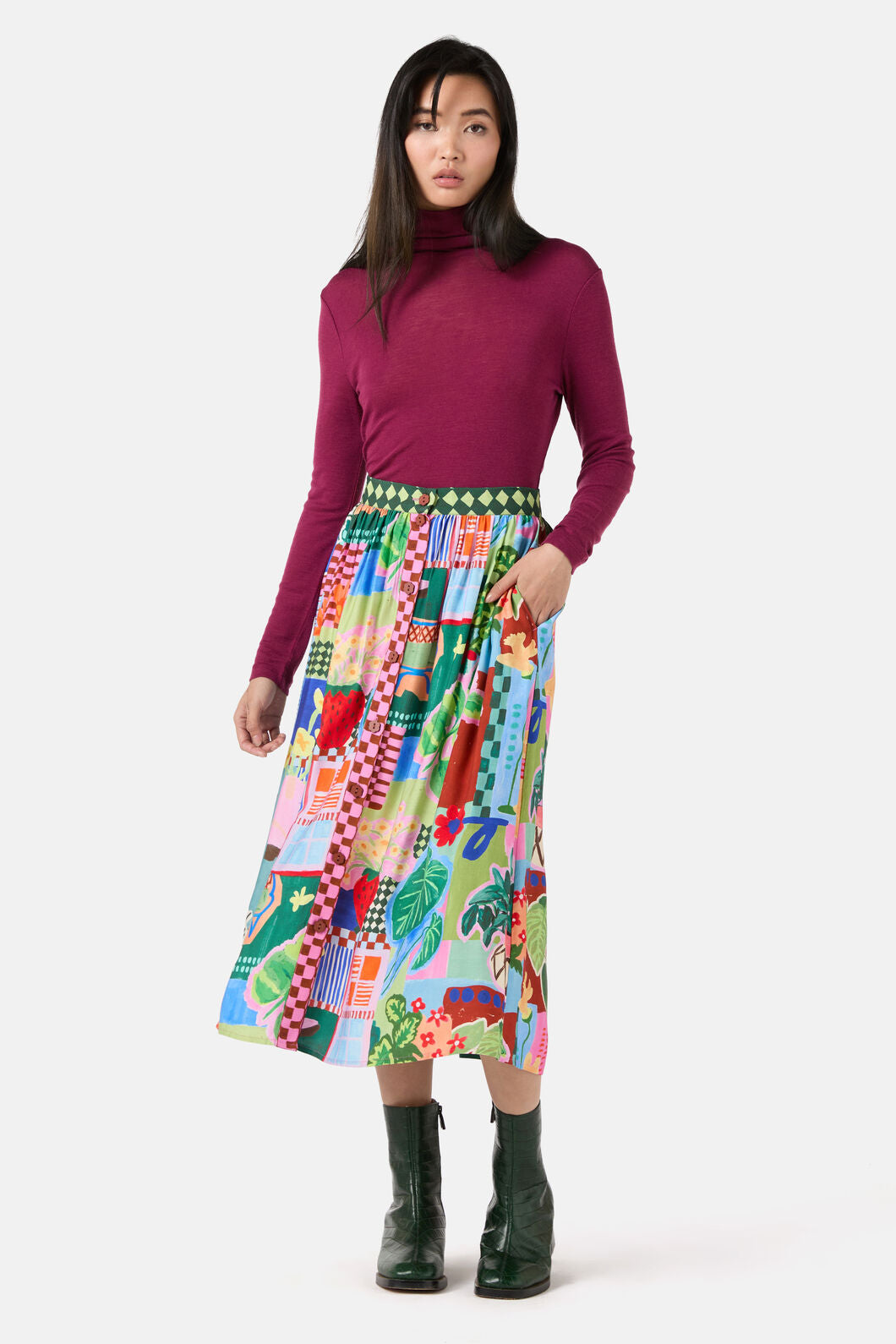 Gorman - Windowsill Skirt - print