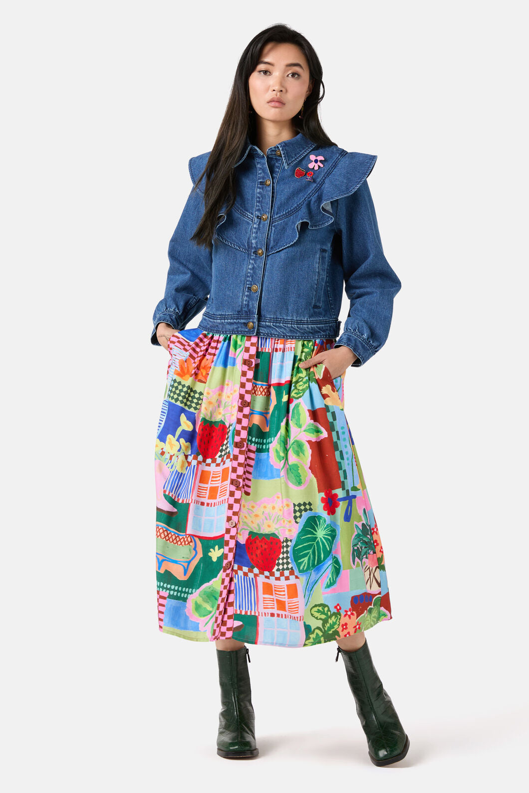 Gorman - Windowsill Skirt - print