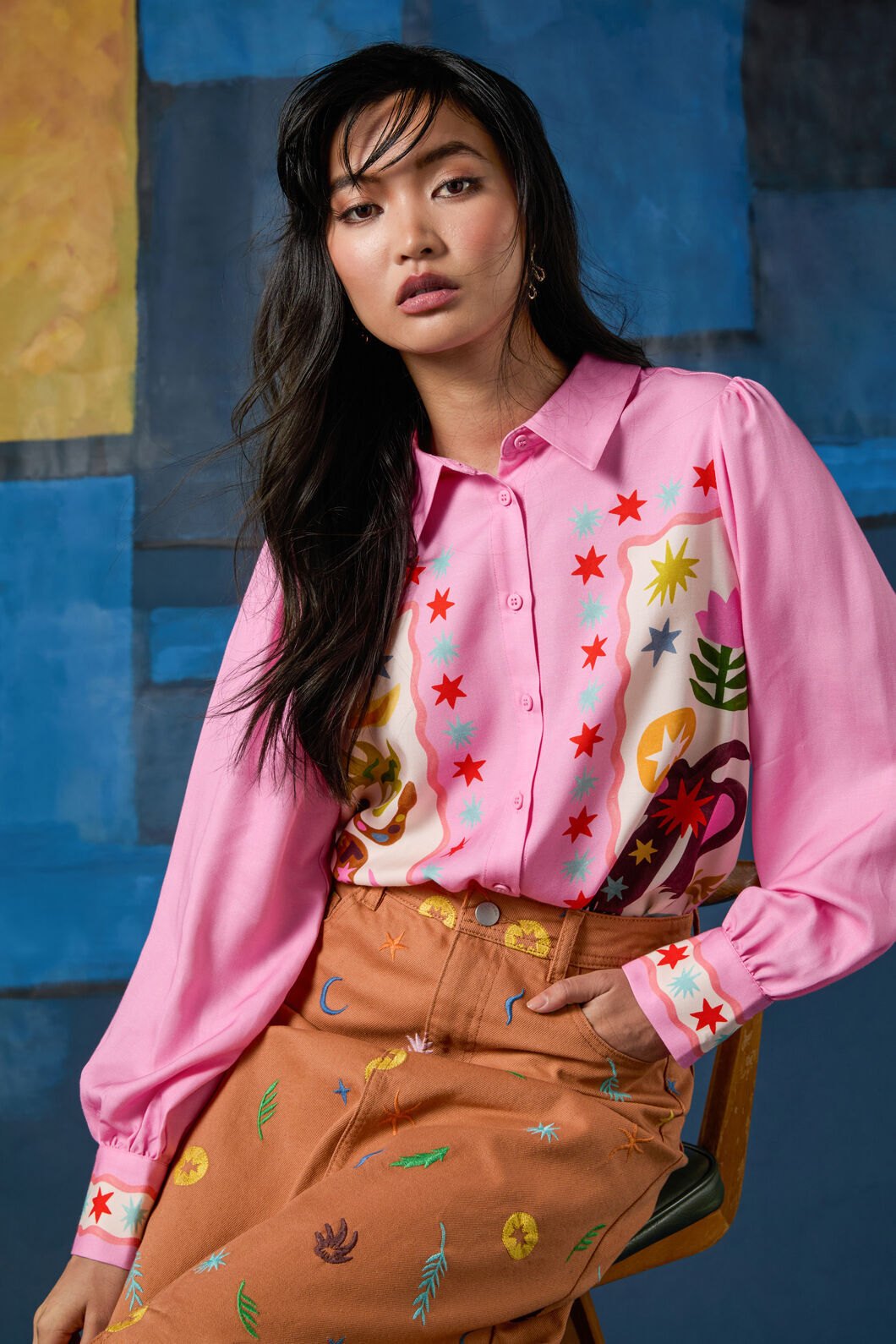 Gorman - Desert Garden Placement Shirt - print