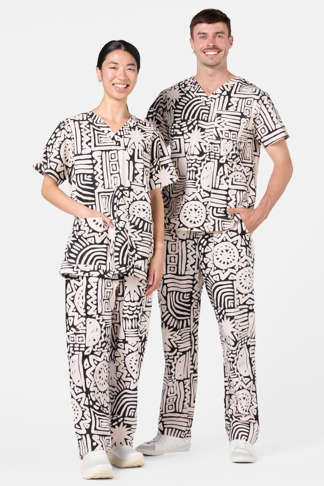 Gorman - Brushstroke Scrub Set - black