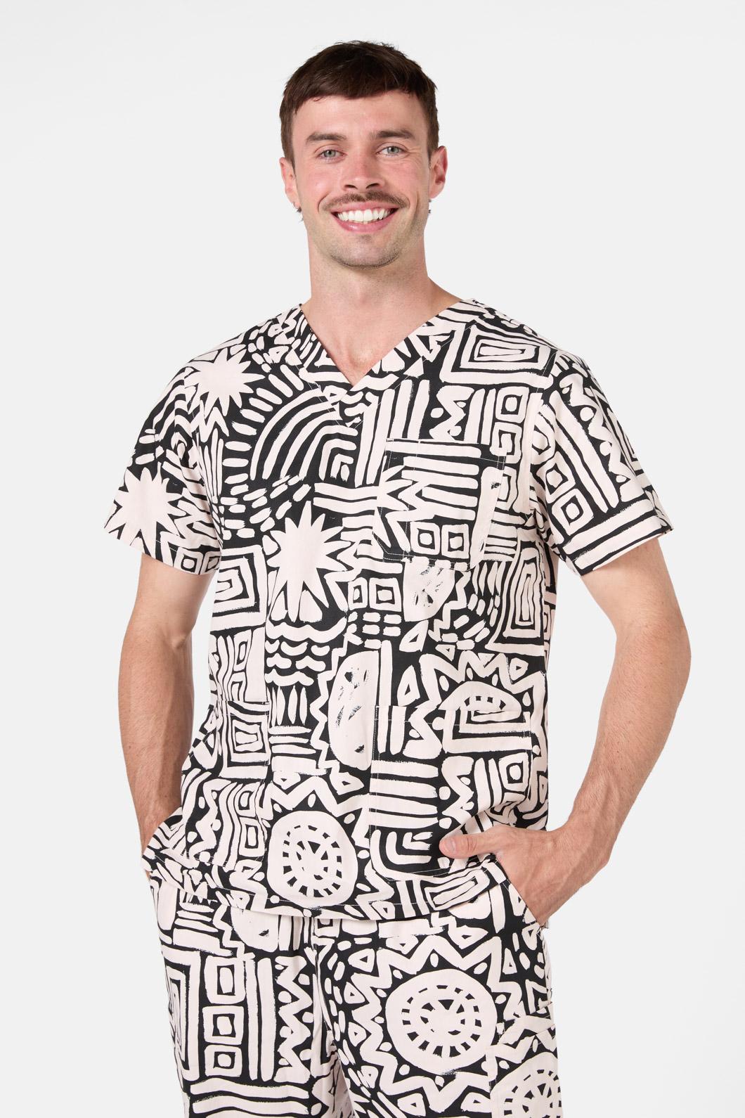 Gorman - Brushstroke Scrub Set - black