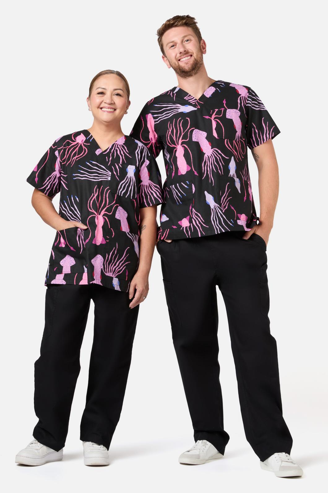 Gorman - Giant Squid Scrub Set - black