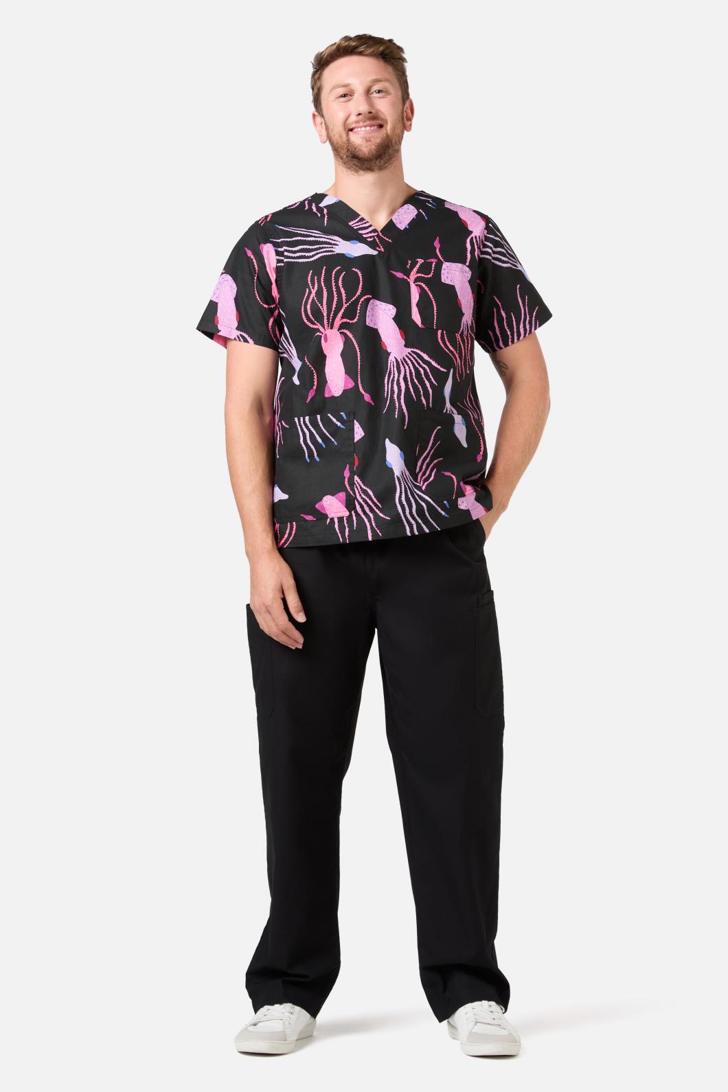 Gorman - Giant Squid Scrub Set - black