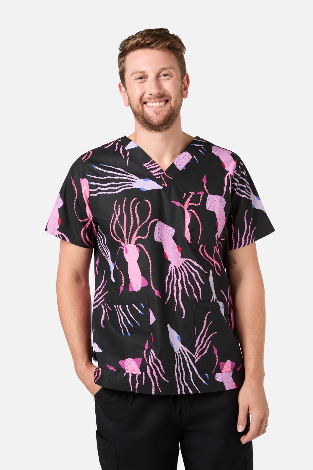 Gorman - Giant Squid Scrub Set - black