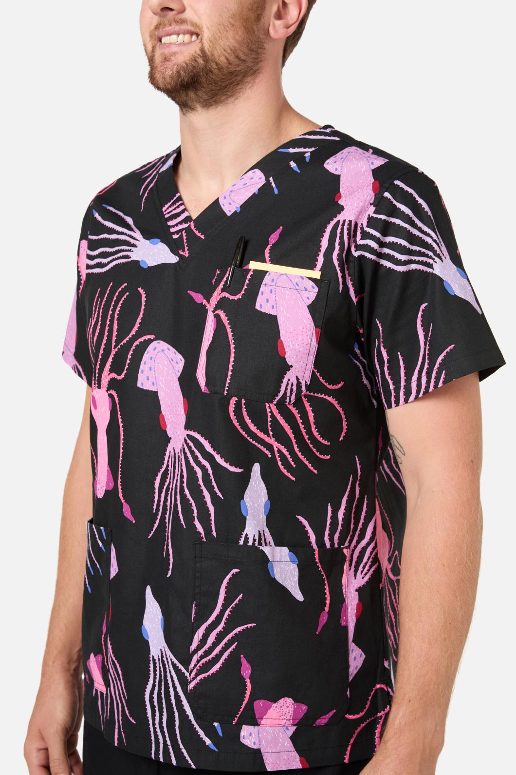 Gorman - Giant Squid Scrub Set - black