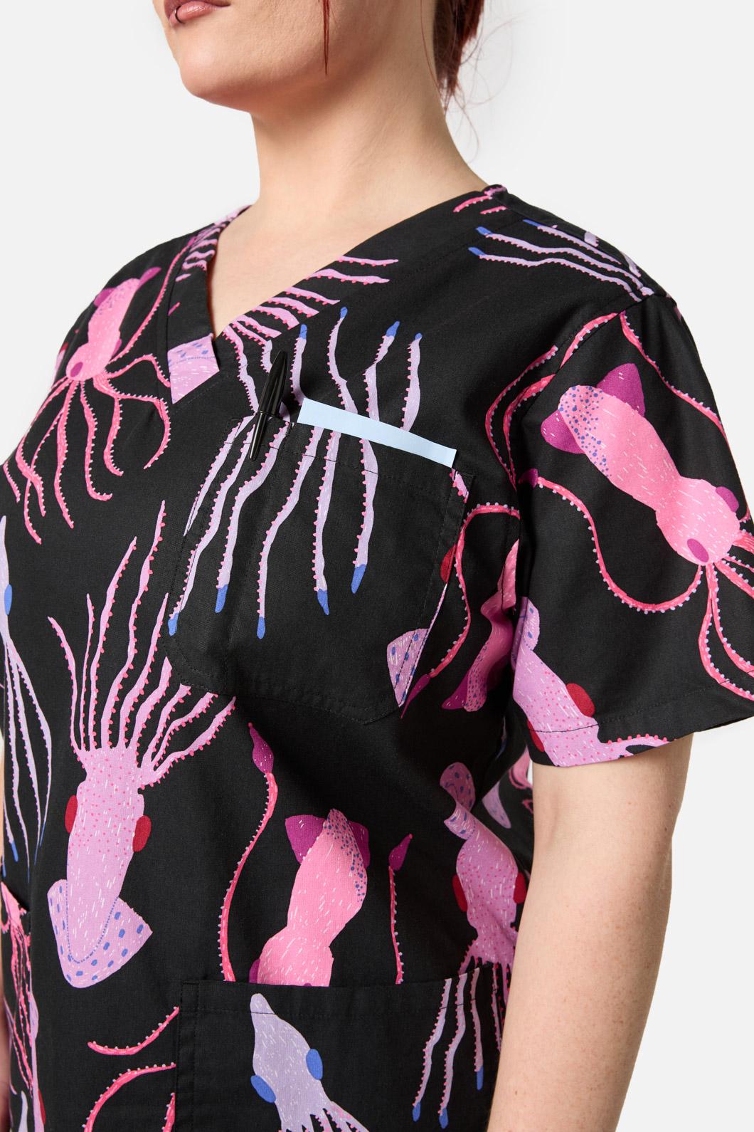 Gorman - Giant Squid Scrub Set - black