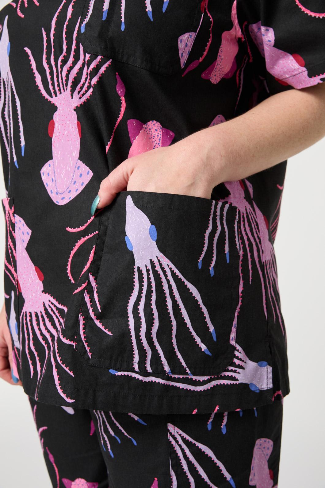 Gorman - Giant Squid Scrub Set - black