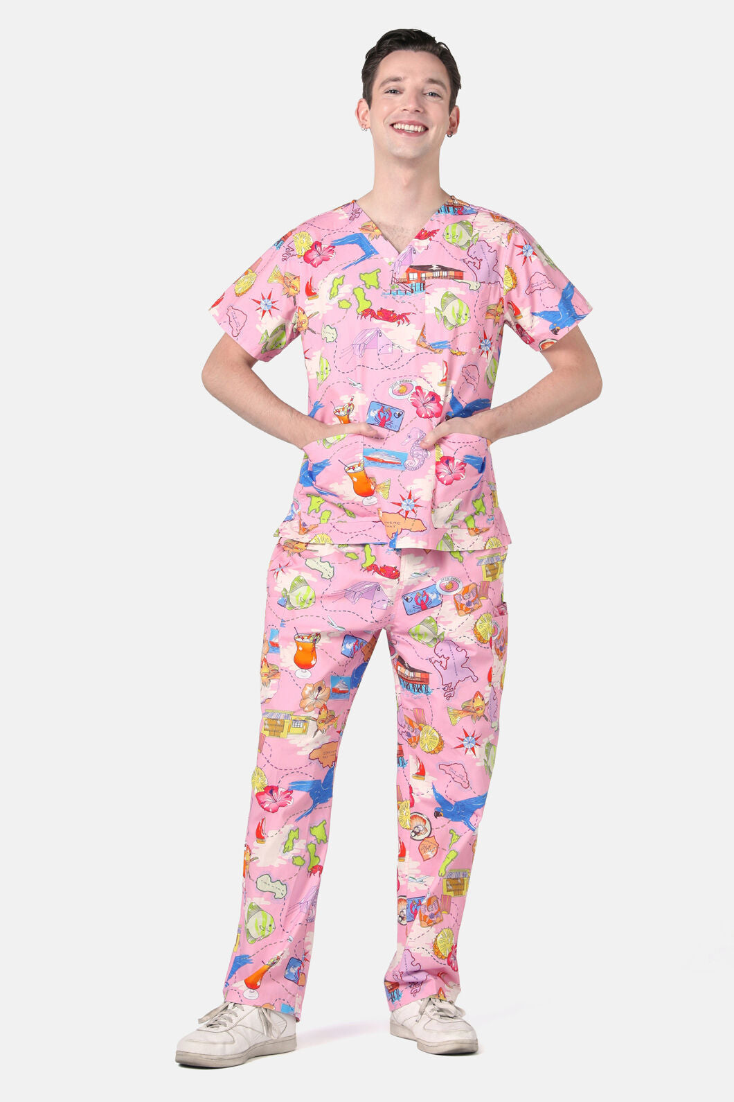 Gorman - Souvenir Scrub Set - pink
