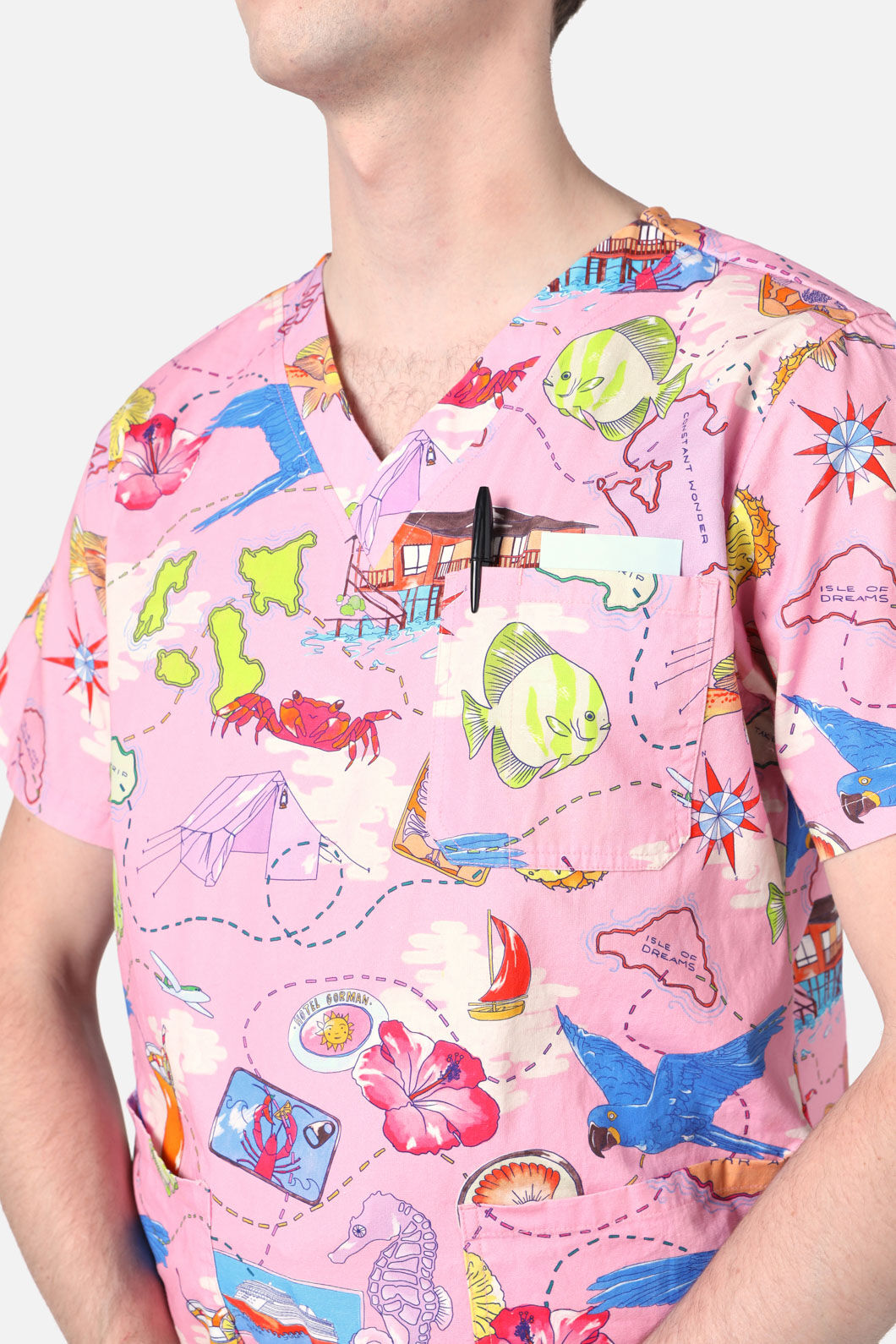 Gorman - Souvenir Scrub Set - pink