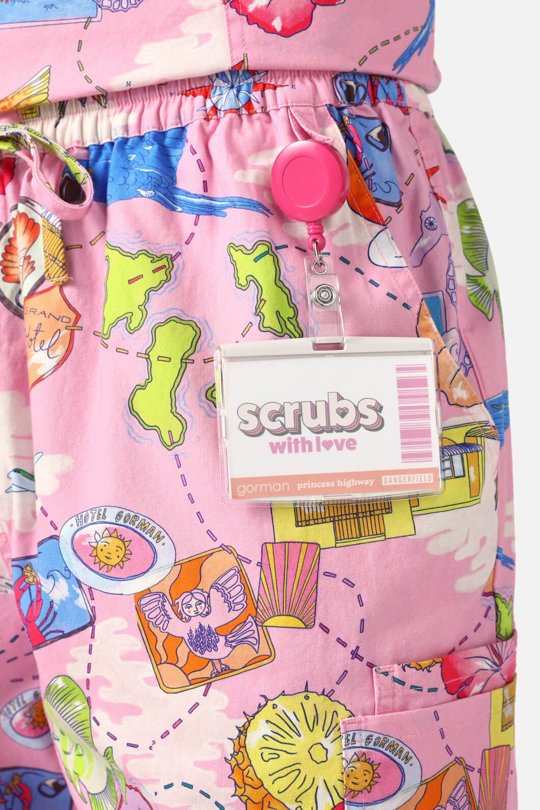 Gorman - Souvenir Scrub Set - pink