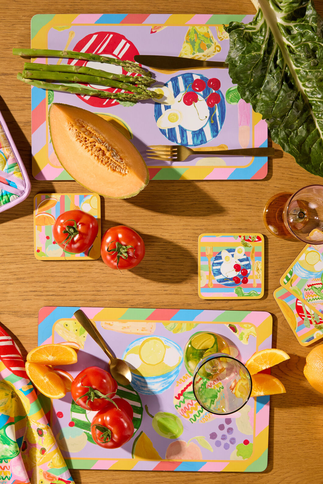 Gorman - Brunch Time Placemat Set - print