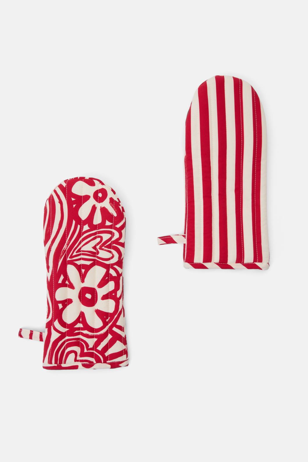 Gorman - Flower Power Mitt Set 2 - print