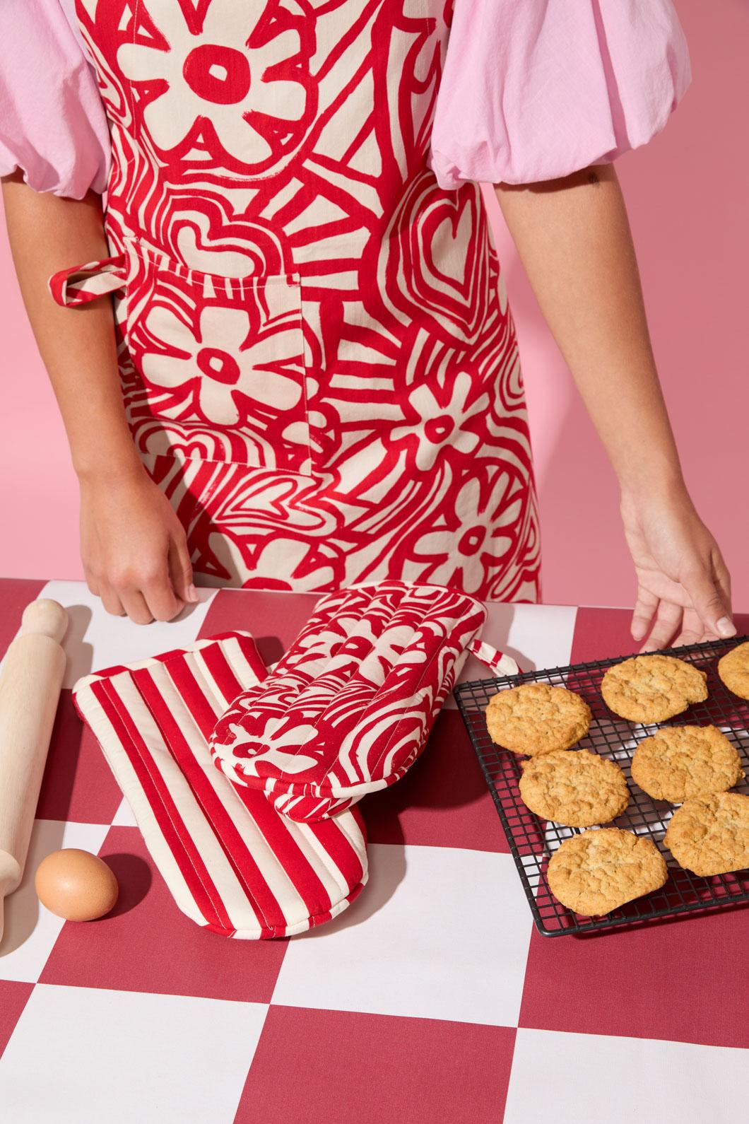 Gorman - Flower Power Mitt Set 2 - print