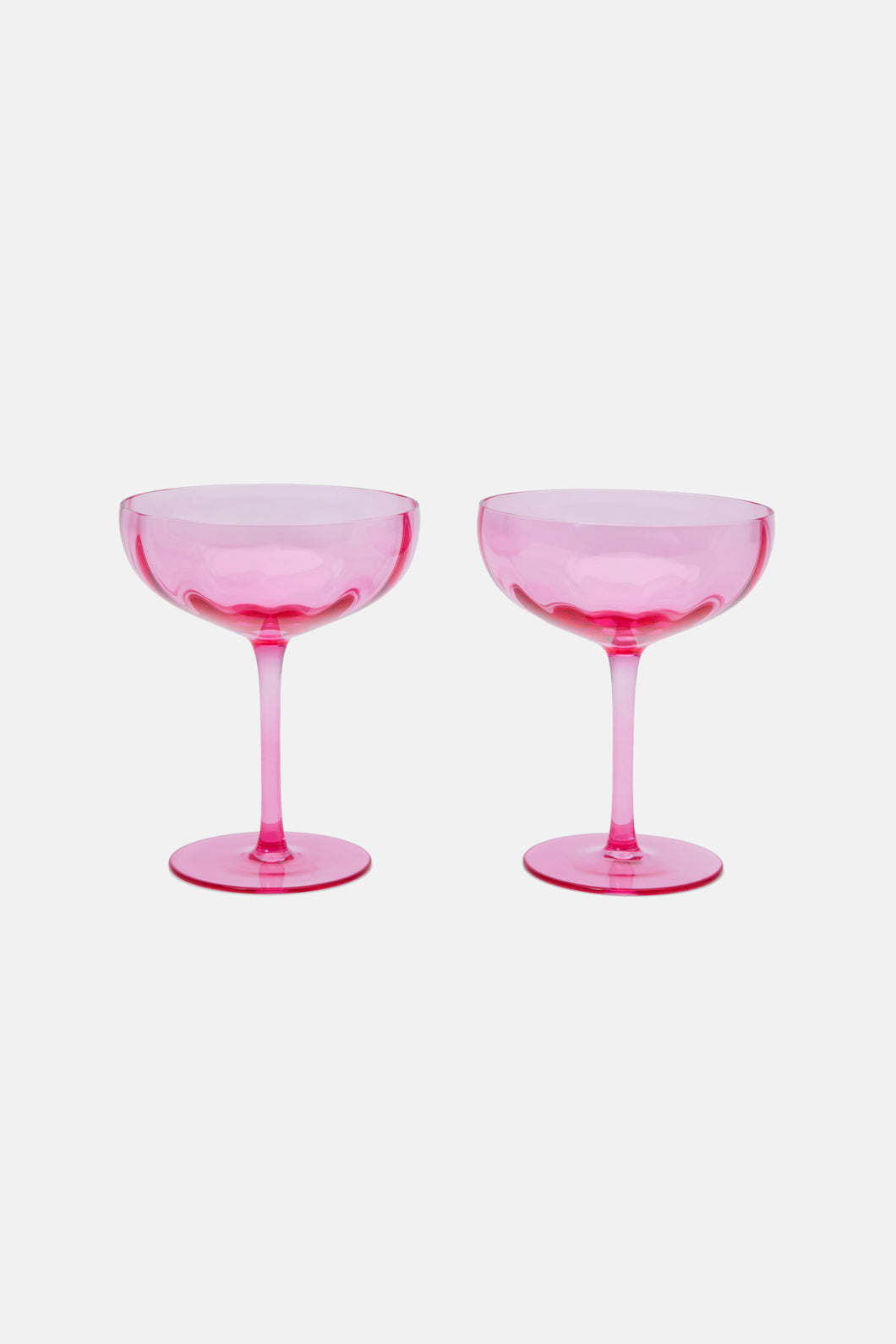 Gorman - Berry Martini Glass S/2 - pink