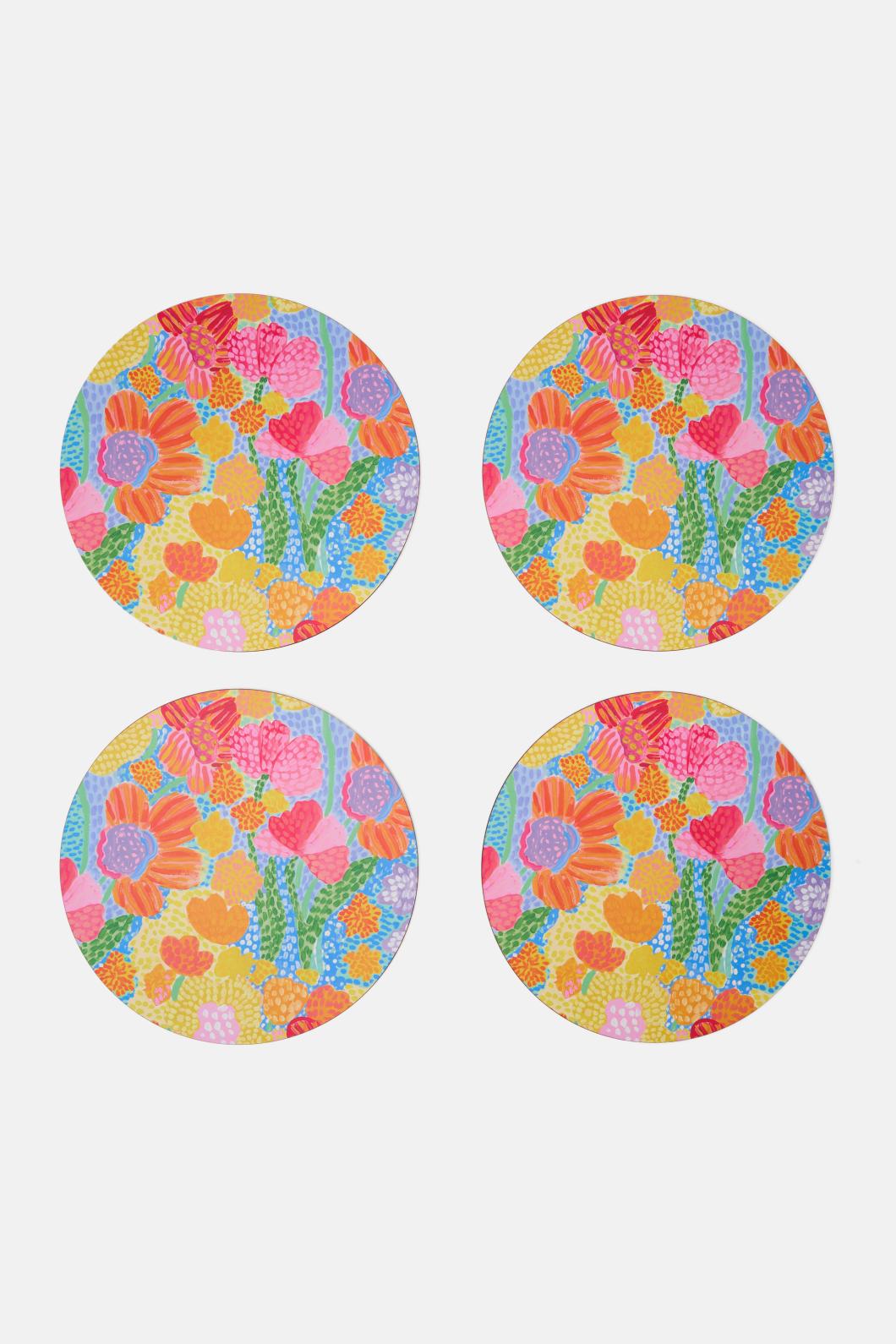 Gorman - Spotted Flower Placemat Set 4 - print