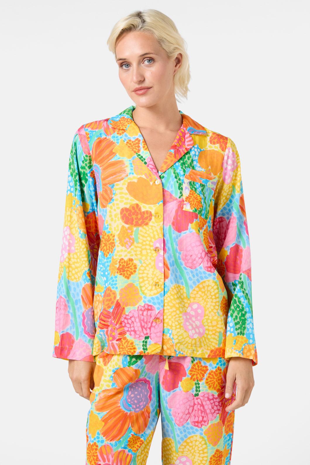Gorman - Spotted Flower Long PJ Set - print