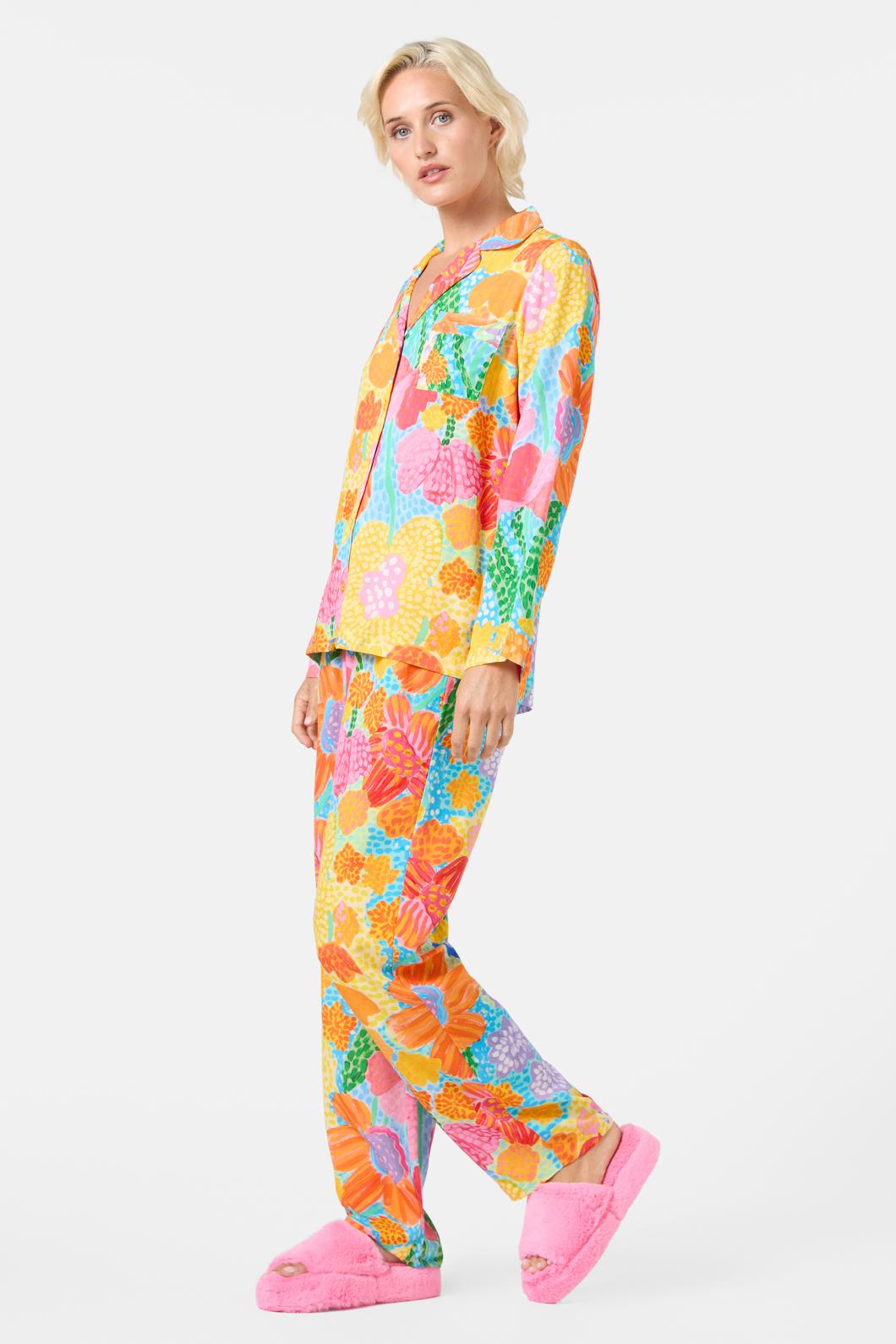 Gorman - Spotted Flower Long PJ Set - print