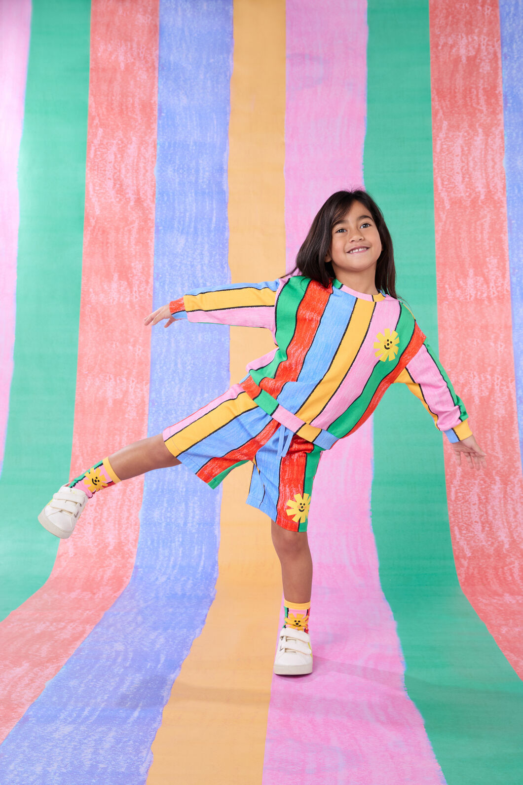 Gorman - Colour In Kids Sweater - stripe
