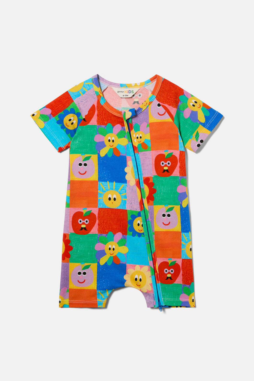 Gorman - Checkers Baby Onesie - multi