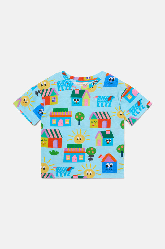 Gorman - Little Huts Kids SS Tee - blue