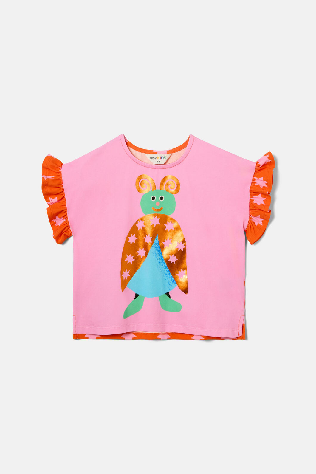 Gorman - Beetle Bug Kids Frill Tee - multi