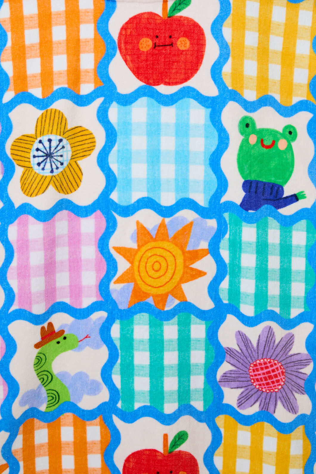 Gorman - Jumble Check Kids Swim Poncho - multi