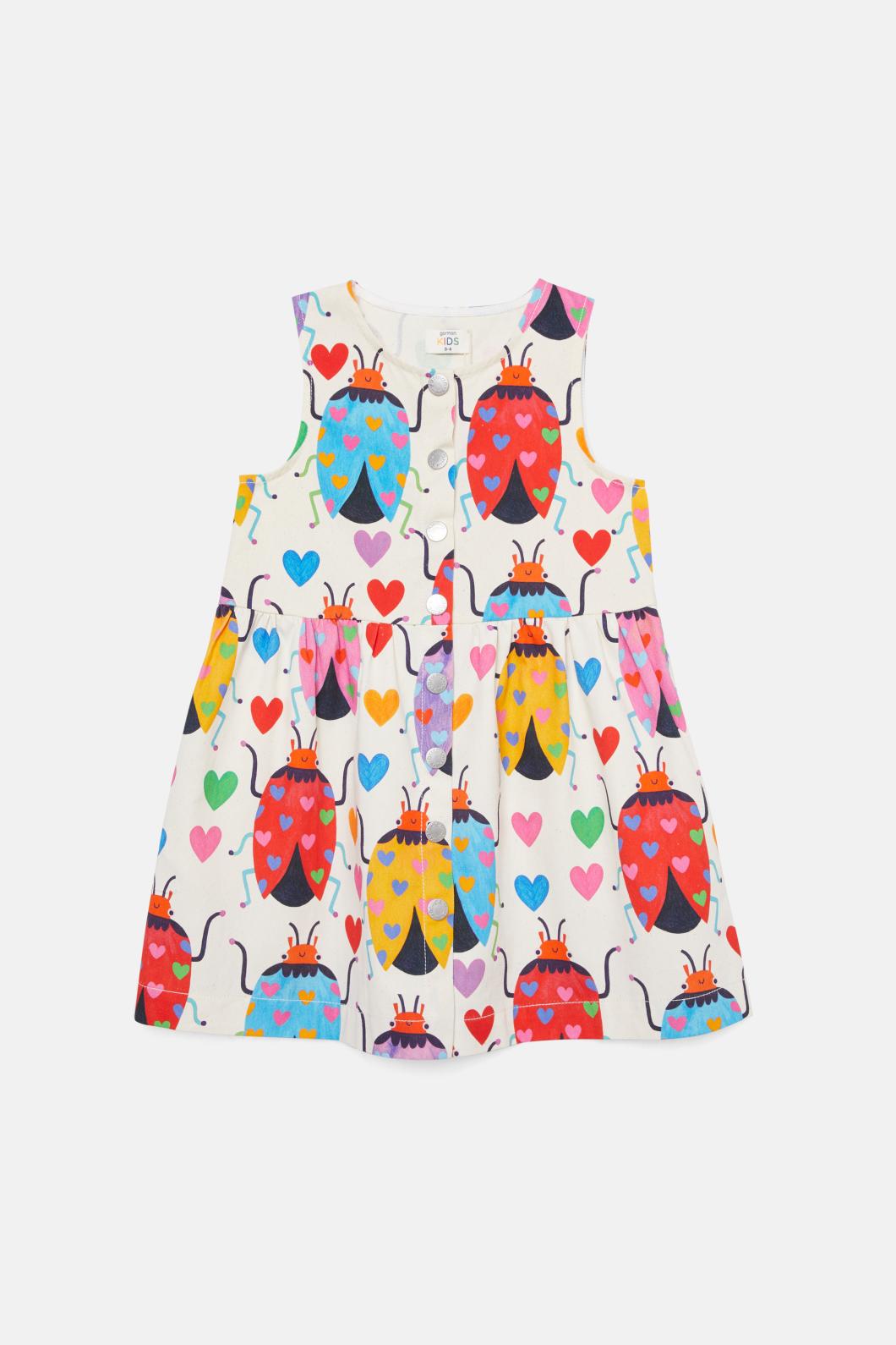 Gorman - Love Bug Kids Pinafore - print