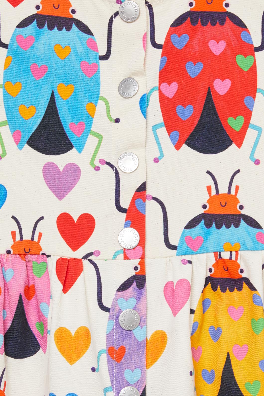 Gorman - Love Bug Kids Pinafore - print