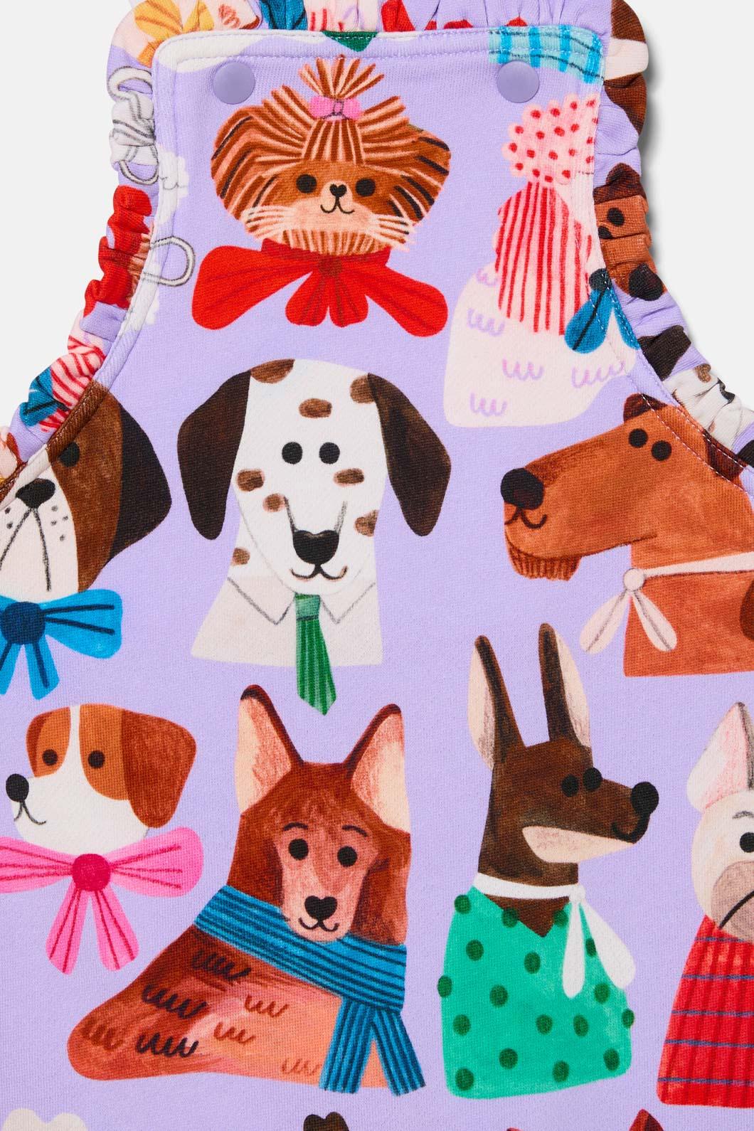 Gorman - Puppys Baby Overall - lilac