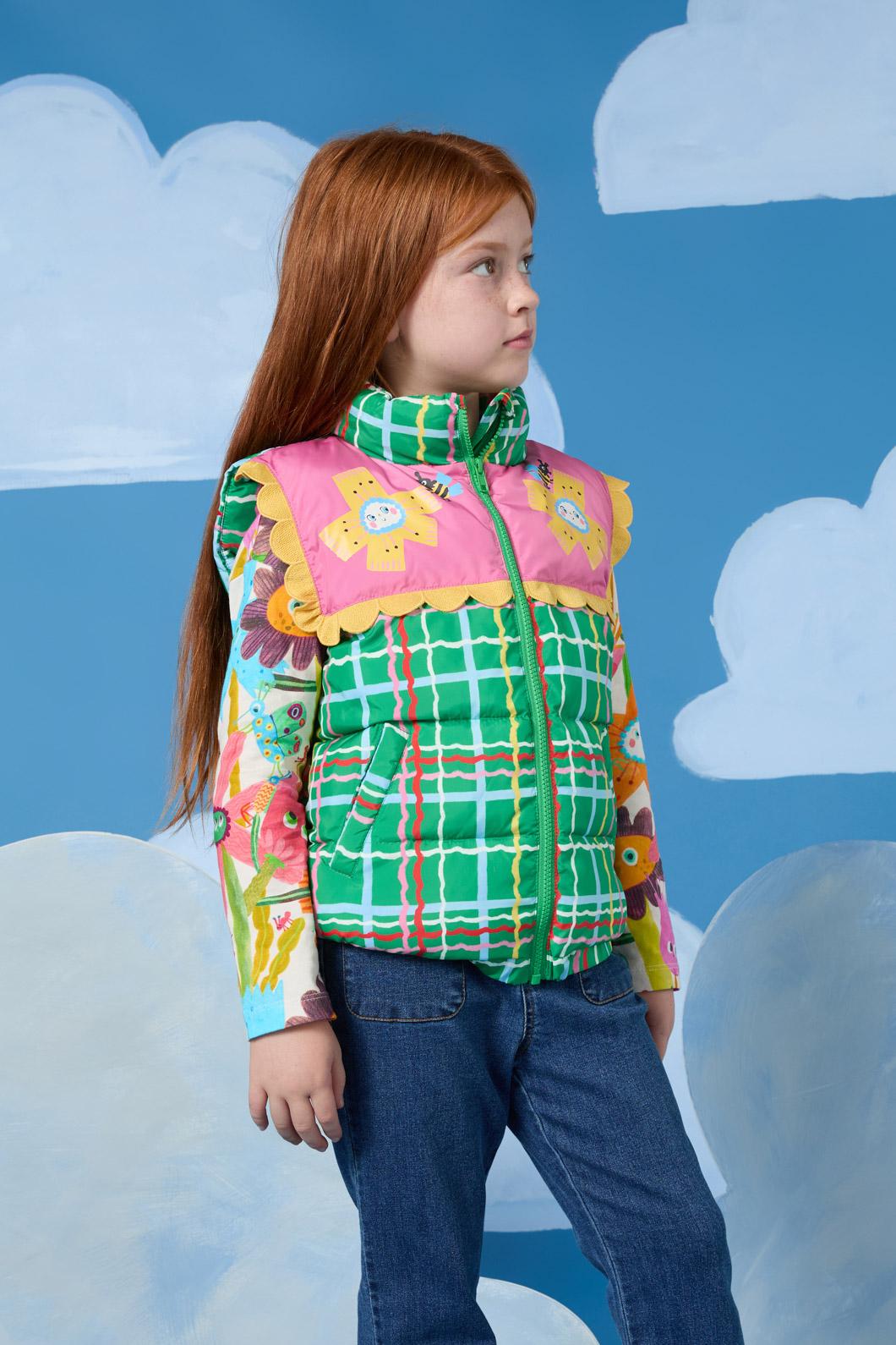 Gorman - Wavy Check Kids Vest - green