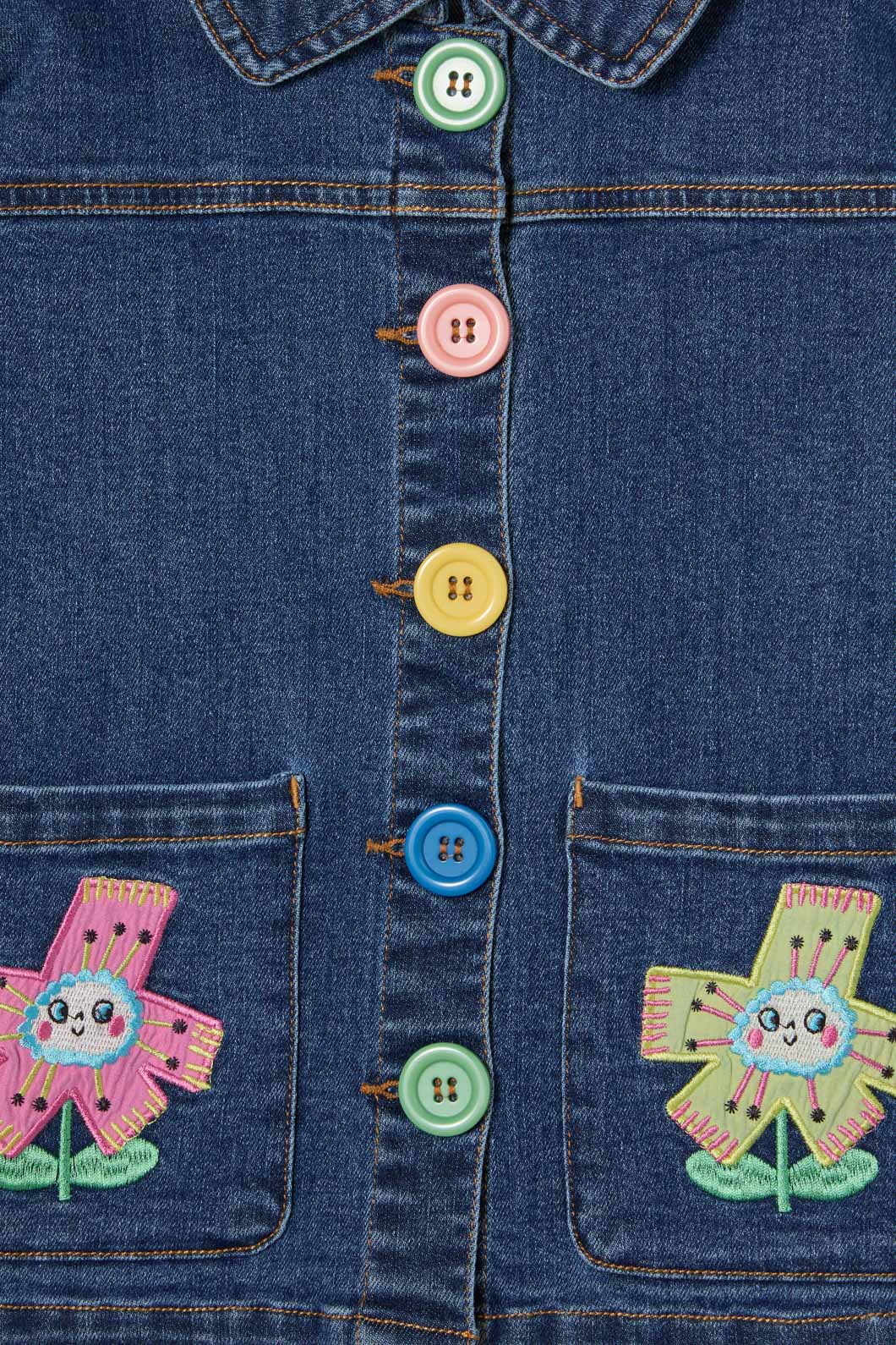 Gorman - Happy Floral Kids Denim Jacket - denim