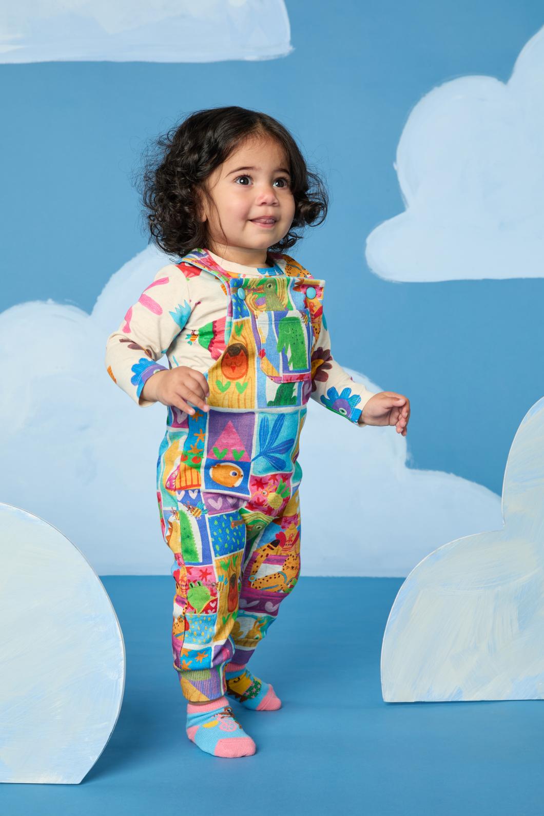 Gorman - Looking Out Baby Overalls - multi