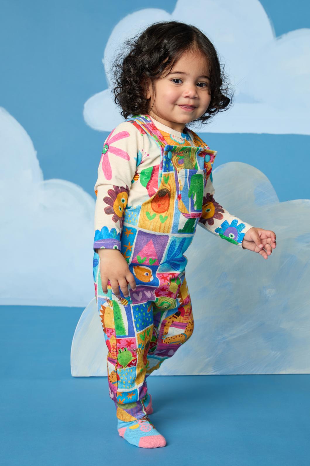 Gorman - Looking Out Baby Overalls - multi