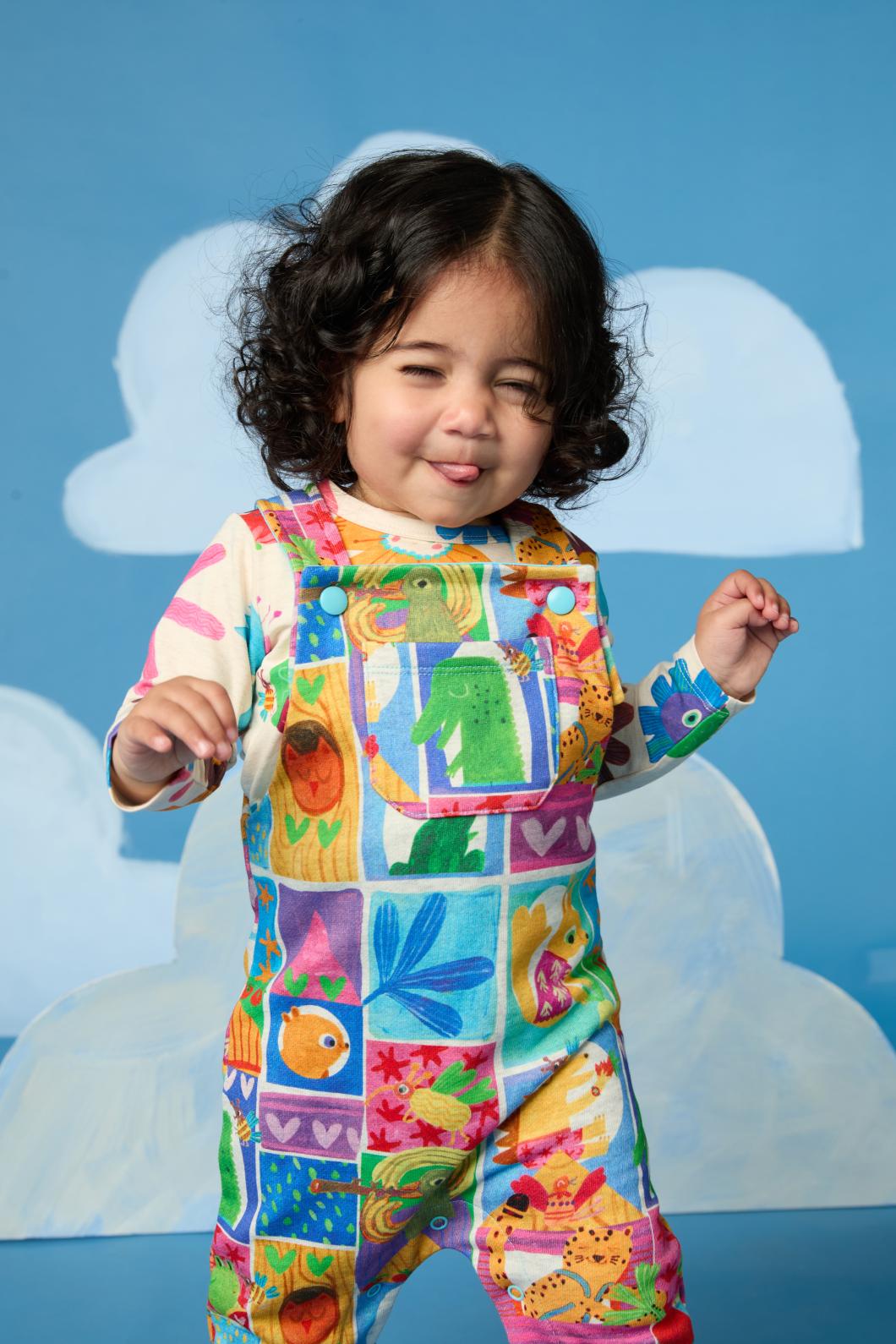 Gorman - Looking Out Baby Overalls - multi