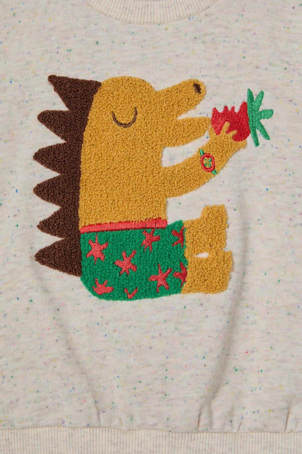 Gorman - Hedgehog Baby Sweater - oatmeal
