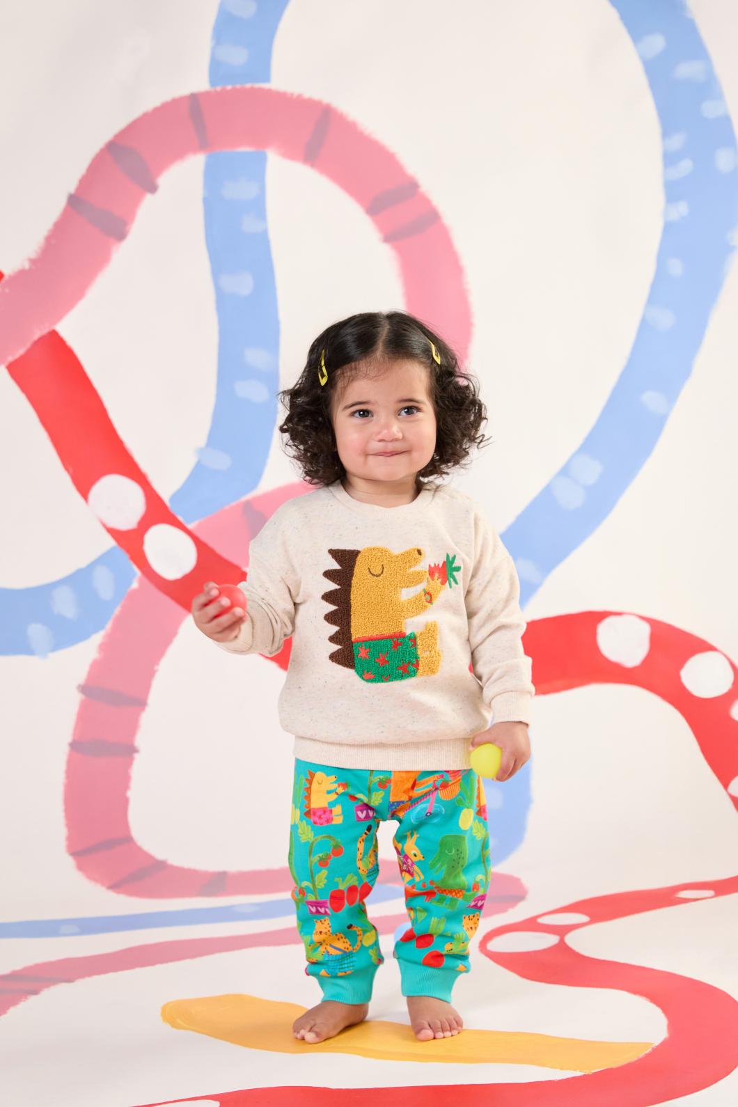 Gorman - Hedgehog Baby Sweater - oatmeal