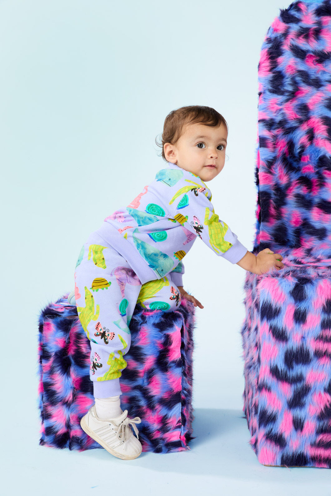 Gorman - Animals Baby Sweater - lavender